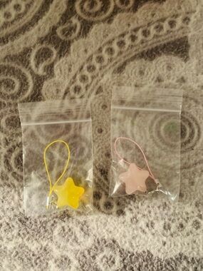 Kids Star Charm Phone Strap - Pink and Yellow 🩷🌙
